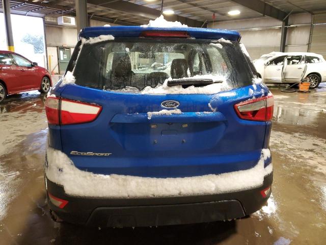 MAJ3S2FEXMC444969 - 2021 FORD ECOSPORT S BLUE photo 6