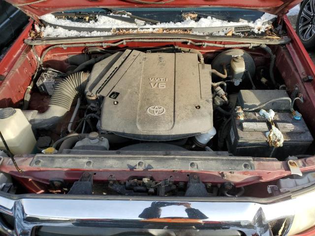 5TEUU42N28Z572253 - 2008 TOYOTA TACOMA ACCESS CAB Қызыл фото 11