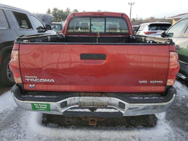 5TEUU42N28Z572253 - 2008 TOYOTA TACOMA ACCESS CAB Қызыл фото 6