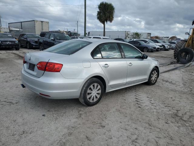 3VW2K7AJ8BM338651 - 2011 VOLKSWAGEN JETTA BASE SILVER photo 3