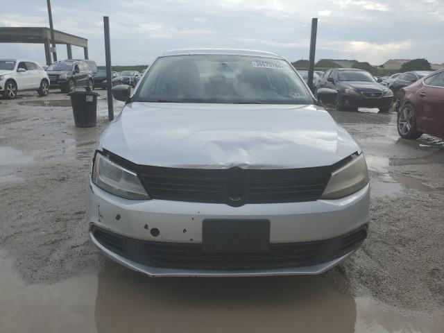 3VW2K7AJ8BM338651 - 2011 VOLKSWAGEN JETTA BASE SILVER photo 5