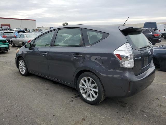 JTDZN3EU0D3244256 - 2013 TOYOTA PRIUS V GRAY photo 2