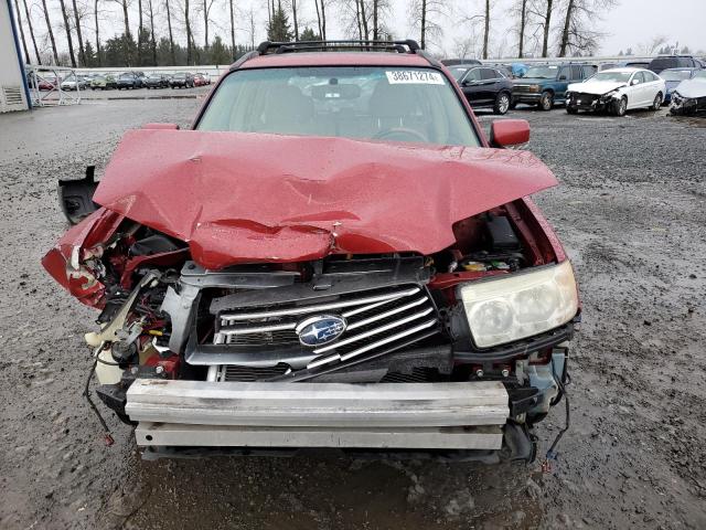 JF1SG67697H716074 - 2007 SUBARU FORESTER 2.5X LL BEAN RED photo 5