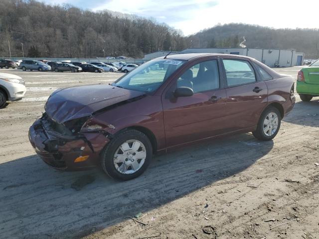 1FAHP34N87W174255 - 2007 FORD FOCUS ZX4 BURGUNDY photo 1