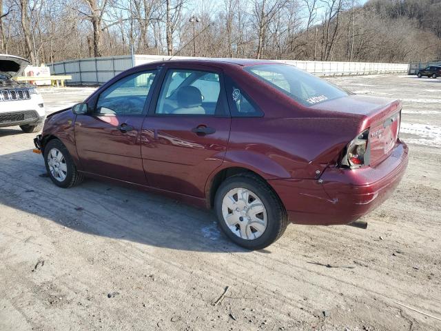 1FAHP34N87W174255 - 2007 FORD FOCUS ZX4 BURGUNDY photo 2