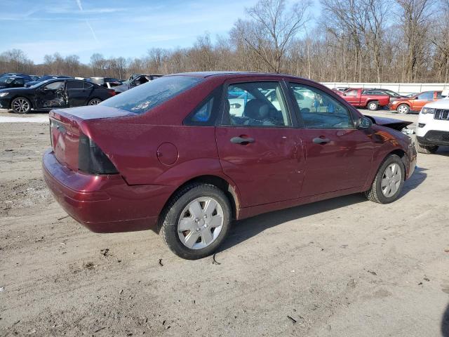 1FAHP34N87W174255 - 2007 FORD FOCUS ZX4 BURGUNDY photo 3