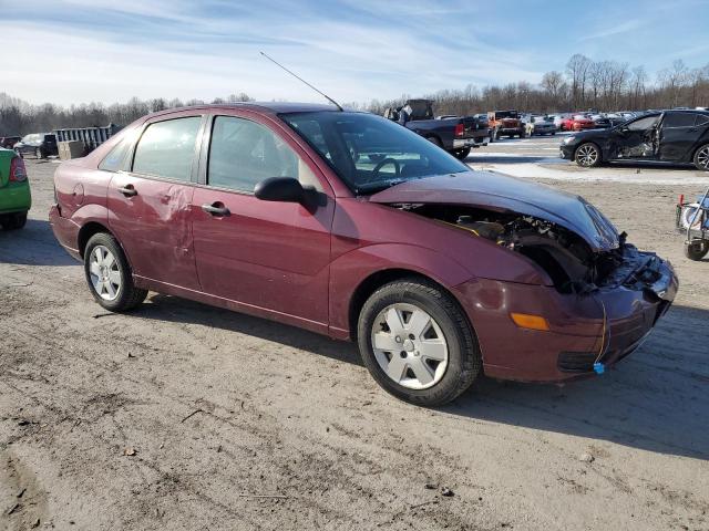 1FAHP34N87W174255 - 2007 FORD FOCUS ZX4 BURGUNDY photo 4