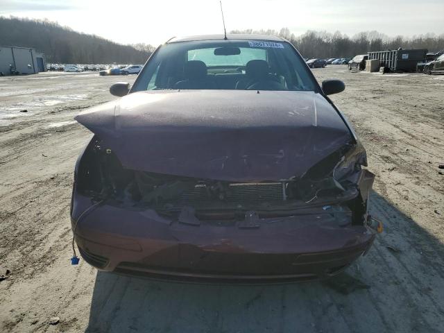 1FAHP34N87W174255 - 2007 FORD FOCUS ZX4 BURGUNDY photo 5