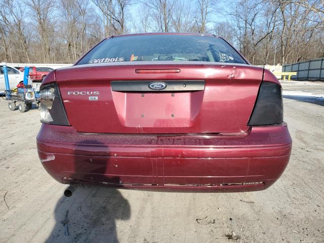 1FAHP34N87W174255 - 2007 FORD FOCUS ZX4 BURGUNDY photo 6