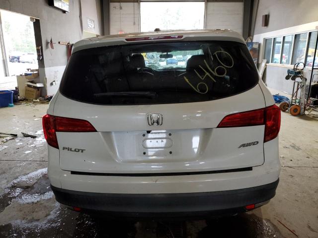 5FNYF6H58JB042231 - 2018 HONDA PILOT EXL WHITE photo 6