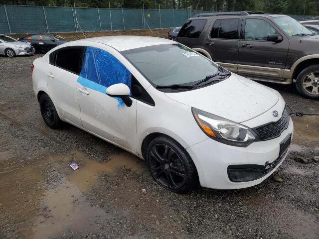 KNADM4A31D6124459 - 2013 KIA RIO LX WHITE photo 4