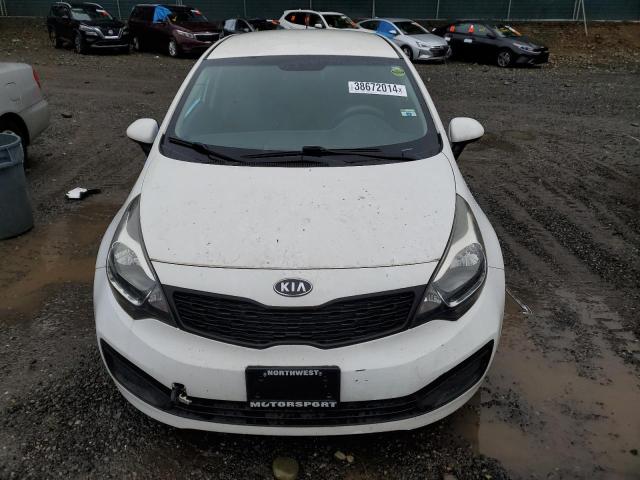 KNADM4A31D6124459 - 2013 KIA RIO LX WHITE photo 5