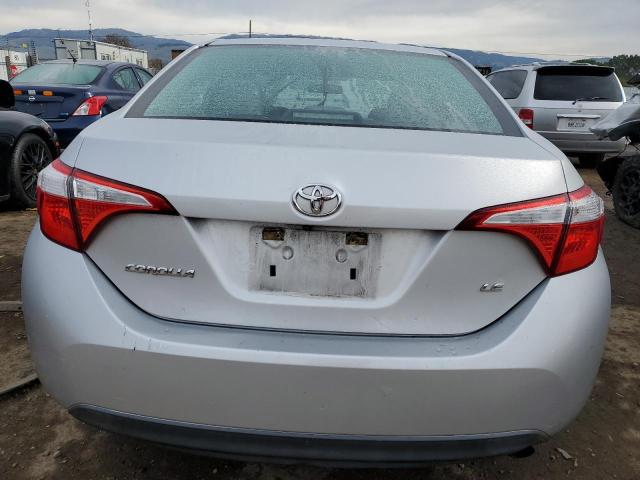 5YFBURHEXFP299206 - 2015 TOYOTA COROLLA L SILVER photo 6