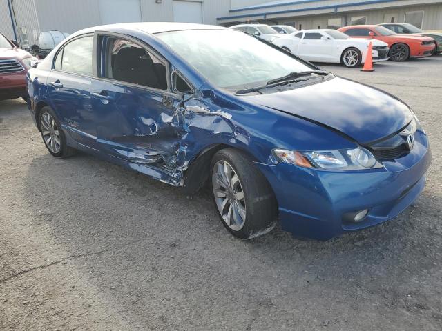 2HGFA55559H702561 - 2009 HONDA CIVIC SI BLUE photo 4