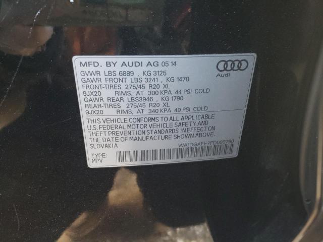 WA1DGAFE7FD000790 - 2015 AUDI Q7 PRESTIGE BLACK photo 13