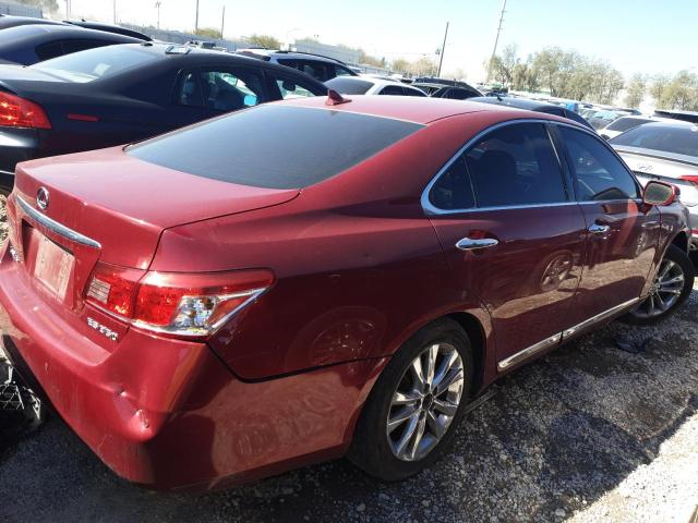 JTHBK1EG7A2355508 - 2010 LEXUS ES 350 RED photo 3