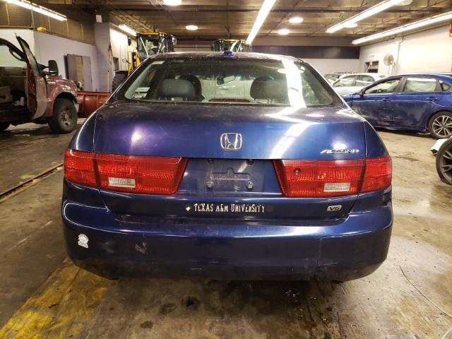 1HGCM665X5A036496 - 2005 HONDA ACCORD EX BLUE photo 6