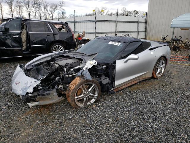 1G1YF2D78H5118910 - 2017 CHEVROLET CORVETTE STINGRAY 3LT SILVER photo 1