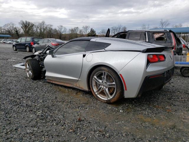 1G1YF2D78H5118910 - 2017 CHEVROLET CORVETTE STINGRAY 3LT SILVER photo 2