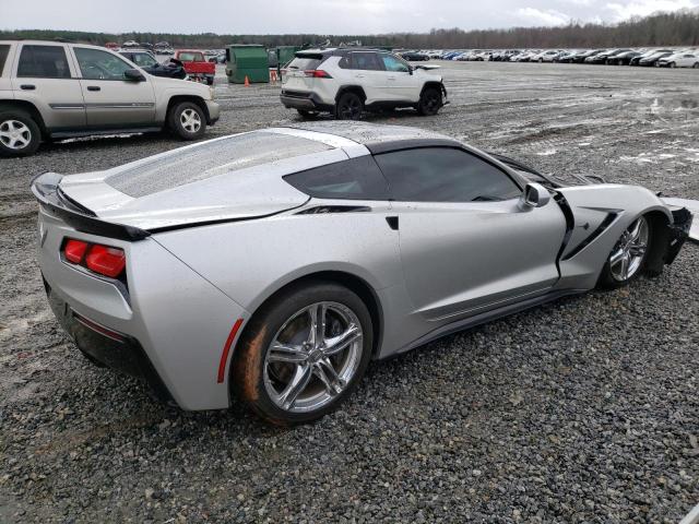 1G1YF2D78H5118910 - 2017 CHEVROLET CORVETTE STINGRAY 3LT SILVER photo 3