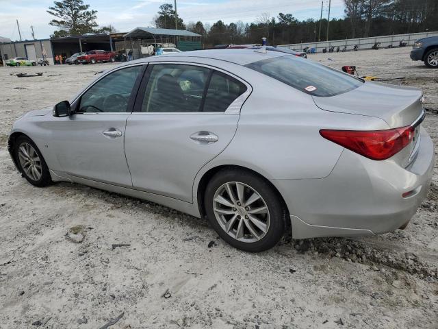 JN1BV7AP3EM690666 - 2014 INFINITI Q50 BASE SILVER photo 2