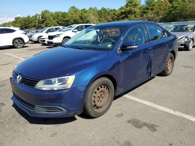 3VWDP7AJ7CM352441 - 2012 VOLKSWAGEN JETTA SE BLUE photo 2