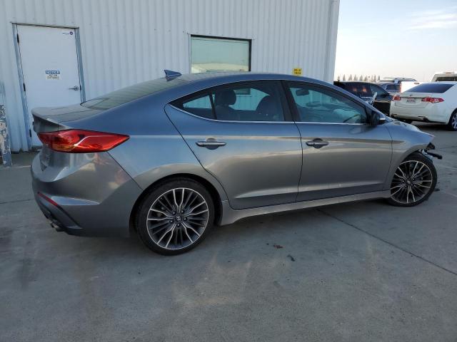 KMHD04LB1JU520753 - 2018 HYUNDAI ELANTRA SPORT GRAY photo 3