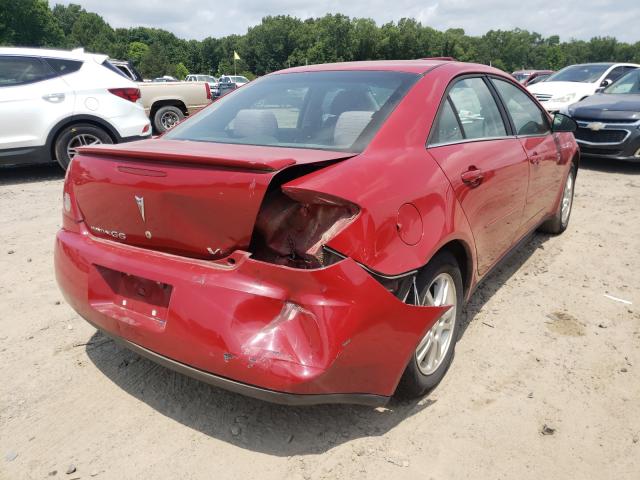 1G2ZG558264226707 - 2006 PONTIAC G6 SE1 RED photo 4