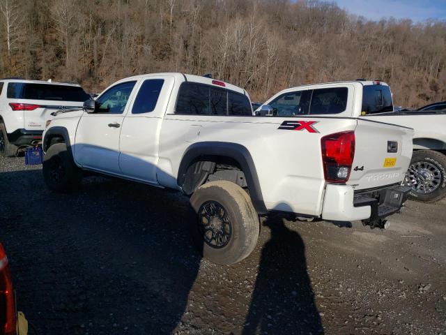 3TYSZ5AN6MT023246 - 2021 TOYOTA TACOMA ACCESS CAB WHITE photo 2