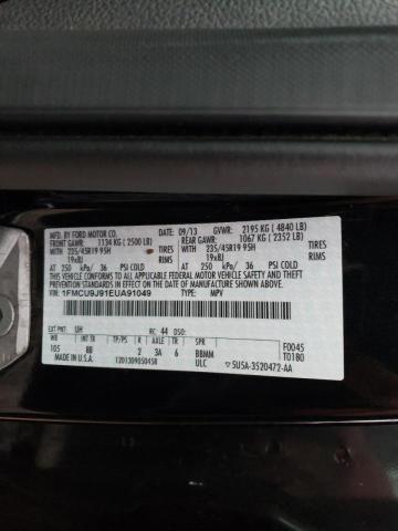 1FMCU9J91EUA91049 - 2014 FORD ESCAPE TITANIUM BLACK photo 13