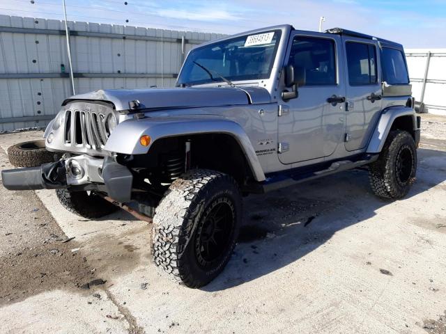 1C4BJWEG6HL629903 - 2017 JEEP WRANGLER U SAHARA SILVER photo 1