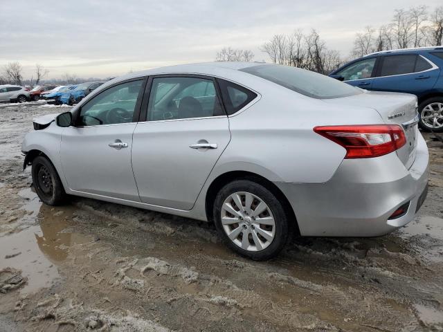 3N1AB7AP2HY389683 - 2017 NISSAN SENTRA S SILVER photo 2