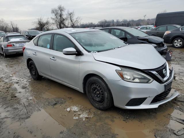 3N1AB7AP2HY389683 - 2017 NISSAN SENTRA S SILVER photo 4