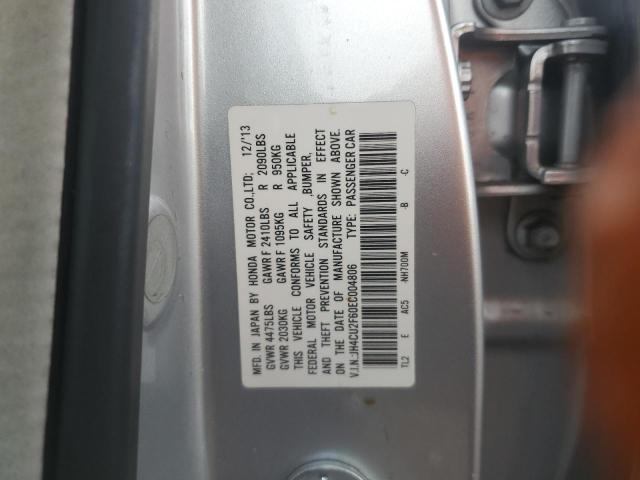 JH4CU2F60EC004806 - 2014 ACURA TSX TECH GRAY photo 12