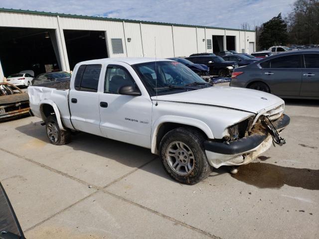 1B7HL38XX2S684012 - 2002 DODGE DAKOTA QUAD SPORT WHITE photo 4