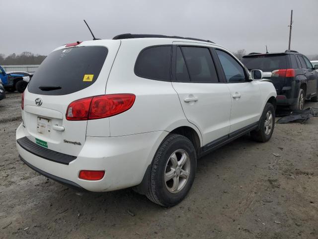 5NMSG13D28H205520 - 2008 HYUNDAI SANTA FE GLS WHITE photo 3