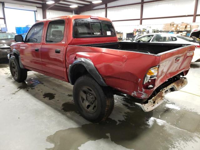 5TEGN92N53Z199385 - 2003 TOYOTA TACOMA DOUBLE CAB PRERUNNER BURGUNDY photo 2