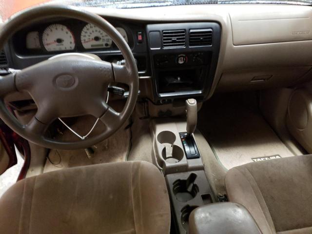 5TEGN92N53Z199385 - 2003 TOYOTA TACOMA DOUBLE CAB PRERUNNER BURGUNDY photo 8