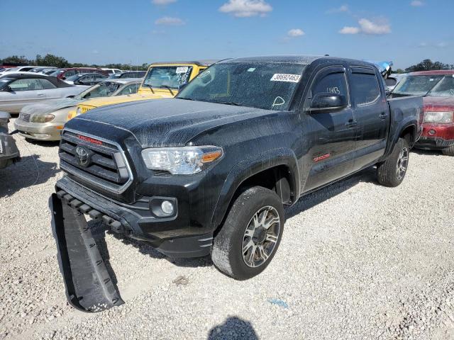 3TMAZ5CN7MM147059 - 2021 TOYOTA TACOMA DOUBLE CAB BLACK photo 1