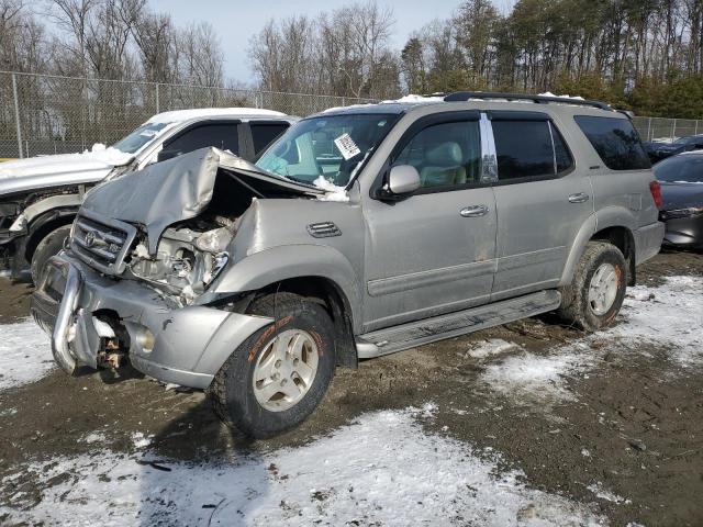 5TDBT48A12S137470 - 2002 TOYOTA SEQUOIA LIMITED GRAY photo 1