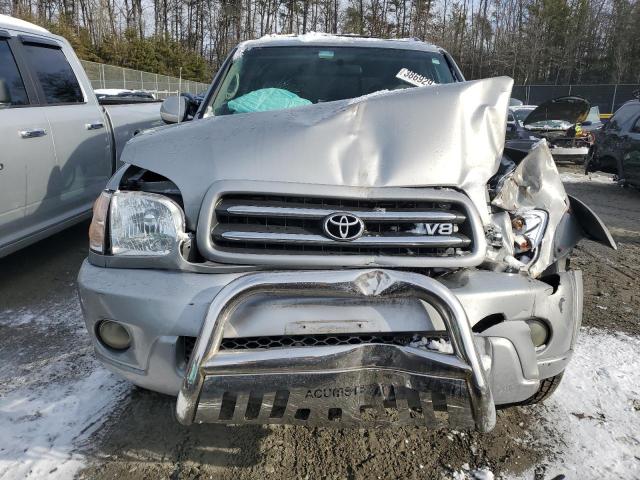 5TDBT48A12S137470 - 2002 TOYOTA SEQUOIA LIMITED GRAY photo 5