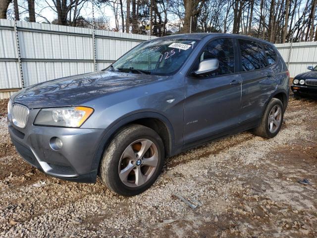 5UXWX5C54CL725127 - 2012 BMW X3 XDRIVE28I GRAY photo 1