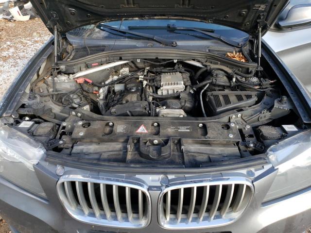 5UXWX5C54CL725127 - 2012 BMW X3 XDRIVE28I GRAY photo 12