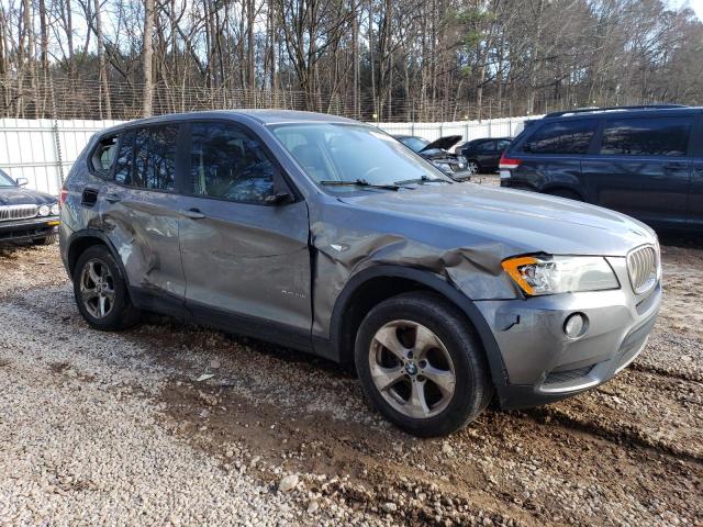 5UXWX5C54CL725127 - 2012 BMW X3 XDRIVE28I GRAY photo 4