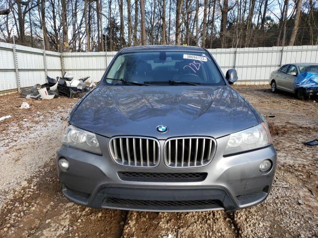 5UXWX5C54CL725127 - 2012 BMW X3 XDRIVE28I GRAY photo 5