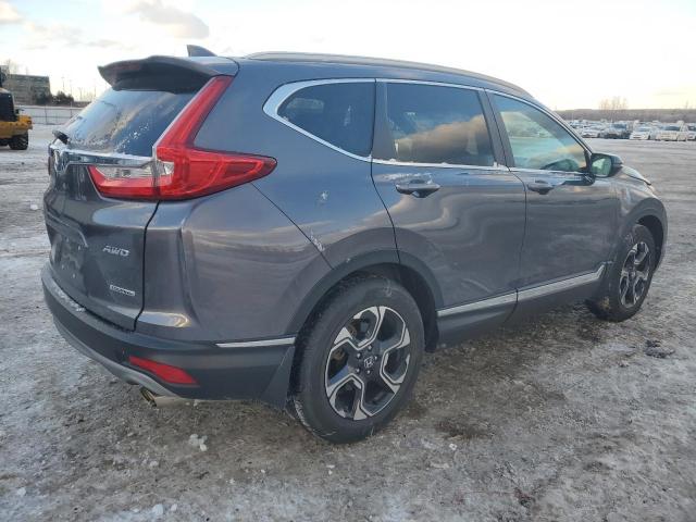 2HKRW2H91KH136681 - 2019 HONDA CR-V TOURING GRAY photo 3