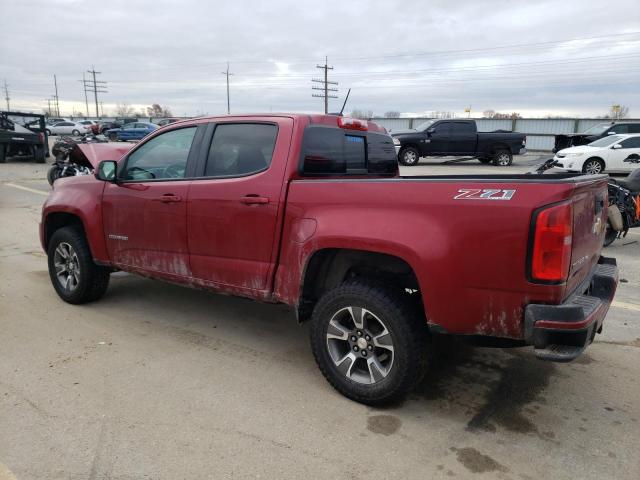 1GCGTDENXH1314374 - 2017 CHEVROLET COLORADO Z71 RED photo 2