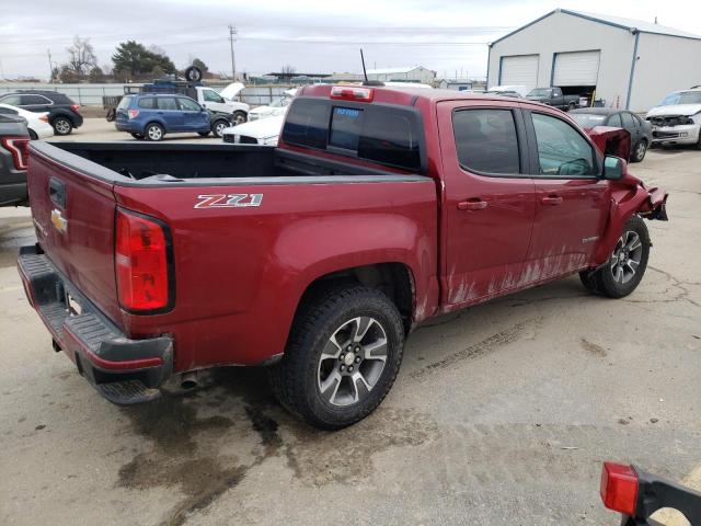 1GCGTDENXH1314374 - 2017 CHEVROLET COLORADO Z71 RED photo 3