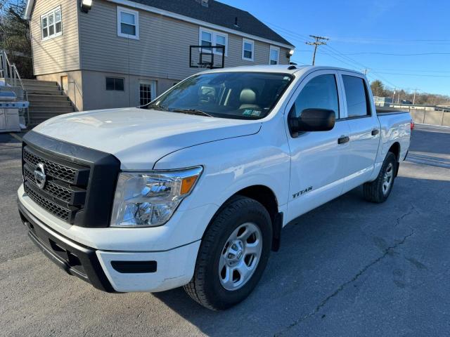 1N6AA1EC5MN525958 - 2021 NISSAN TITAN S WHITE photo 1