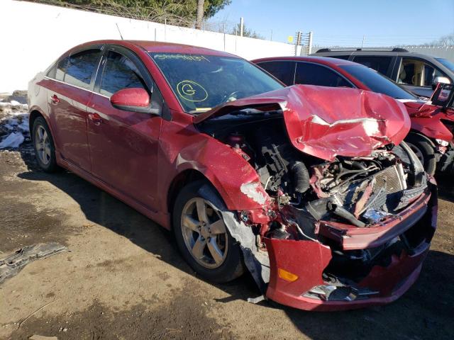 1G1PC5SB7E7332218 - 2014 CHEVROLET CRUZE LT BURGUNDY photo 4